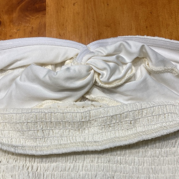 SHEIN White Textured Twist Knot Tube Top - Picture 8 of 8